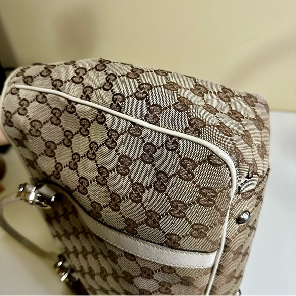 S⭕️LD. Gucci Twin Canvas Tote - Picture 14 of 16